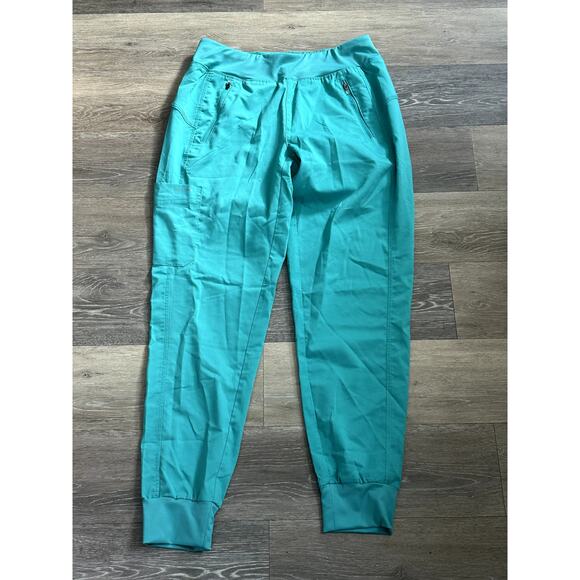 healing hands Pants - Healing Hands Green Scrub Pants Small Tara Jogger